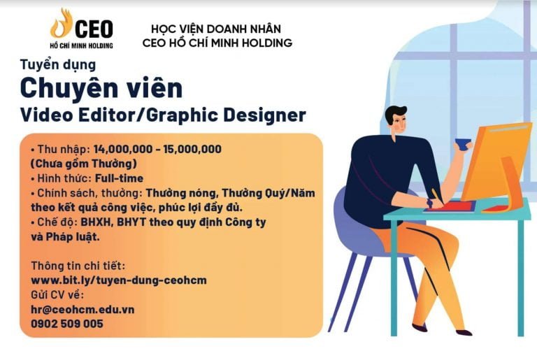 Tuyển dụng Chuyên viên Video Editor/Graphic Designer