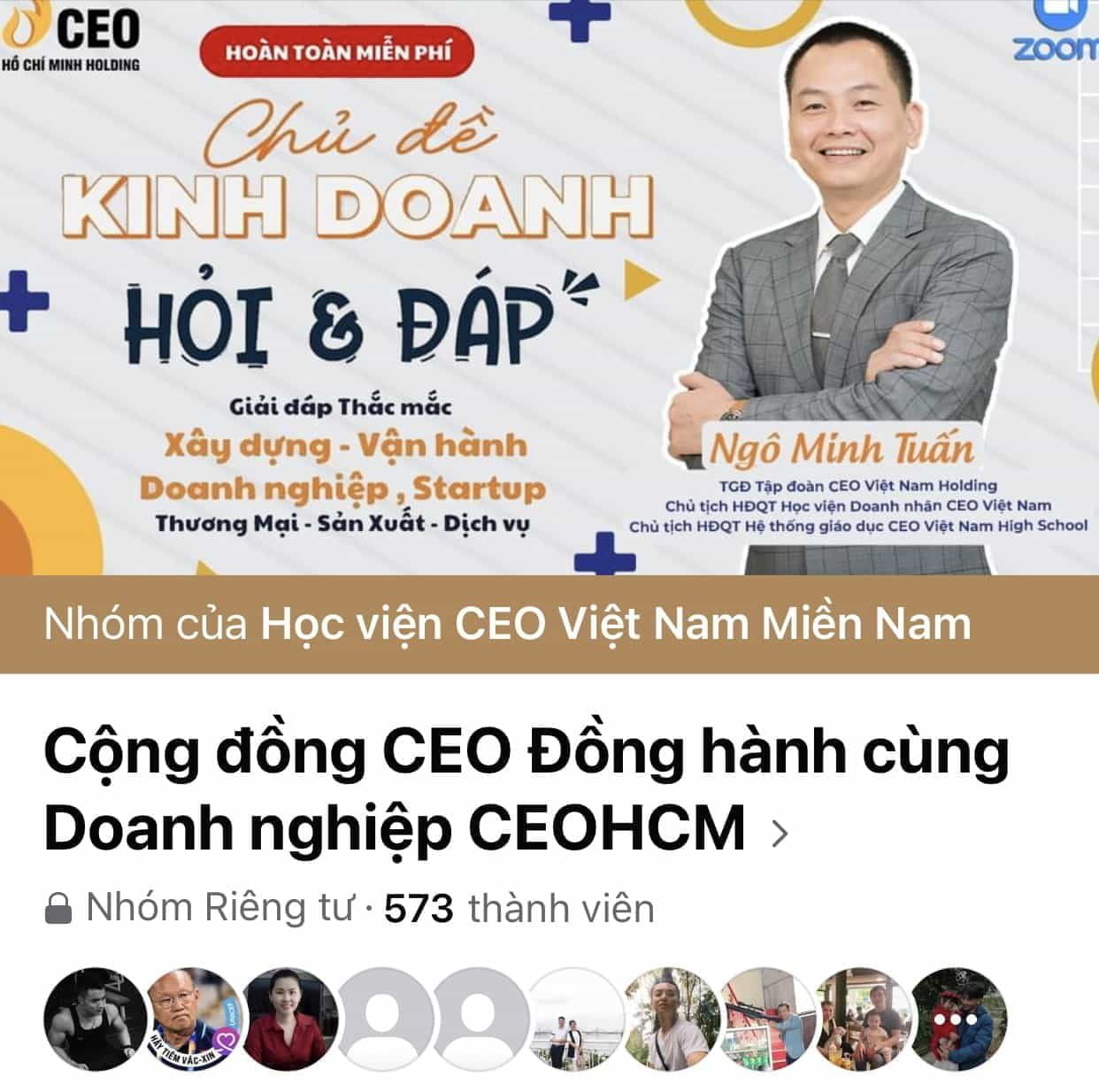 Group Quản trị Học viện CEO Miền Nam