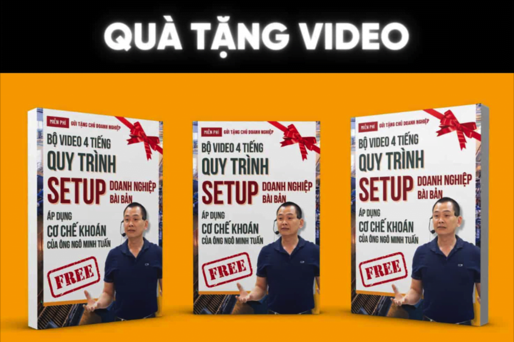 Quà tặng Bộ Video Quy trình Setup Doanh nghiệp bài bản từ Học viện CEO Việt Nam