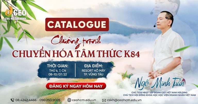 Catalogue Chuyển hóa tâm thức (Hồ Mây) - Học viện CEO Miền Nam