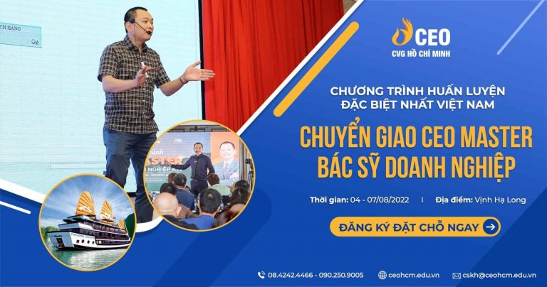 Lịch tổ chức chương trình CEO Master K86