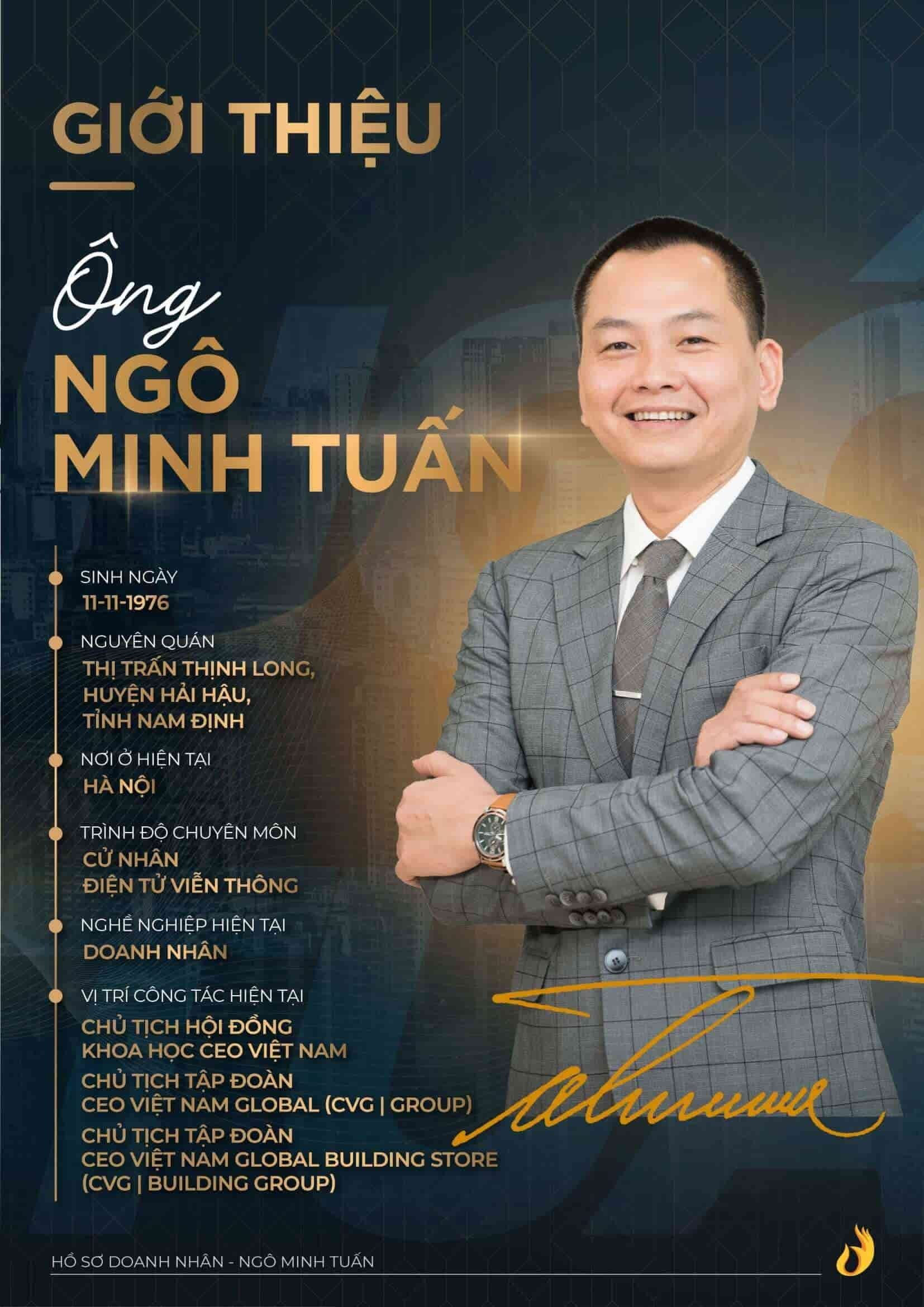 Hồ sơ doanh nhân Ngô Minh Tuấn Profile Học viện CEO Miền Nam Phần 3