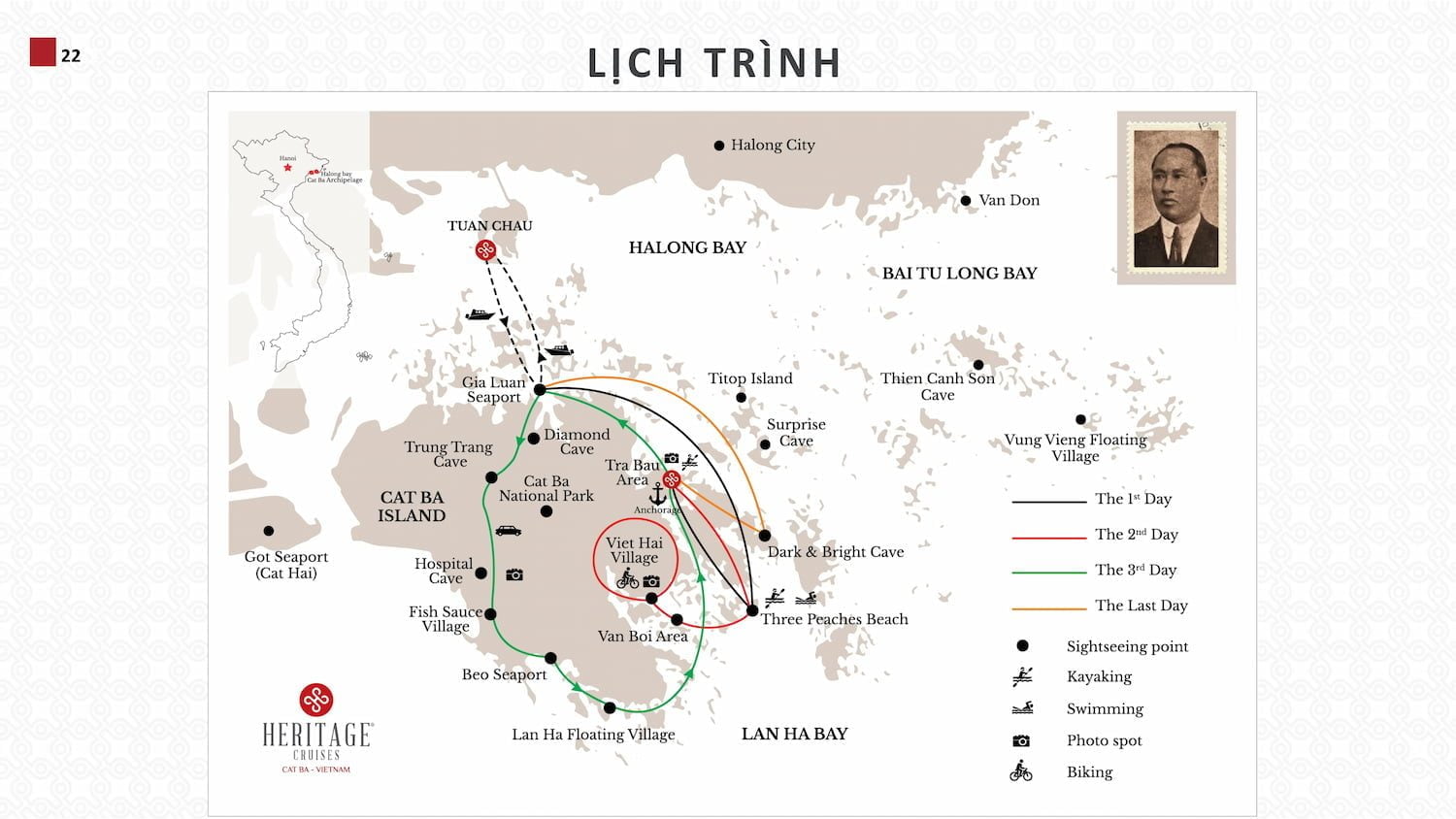 Giới thiệu du thuyền Heritage 22