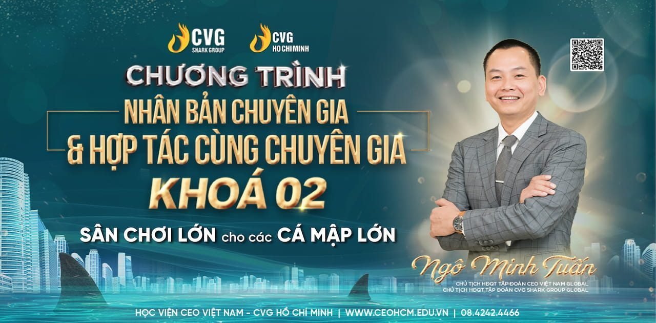 Trang Chủ 55 Sân Chơi Lớn cho các Cá Mập Lớn - Chương trình Huấn luyện Nhân bản Chuyên gia và Hợp tác cùng Chuyên gia