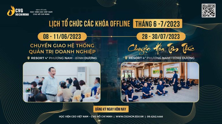 Lịch tổ chức chương trình Offline Tháng 6 & 7/2023